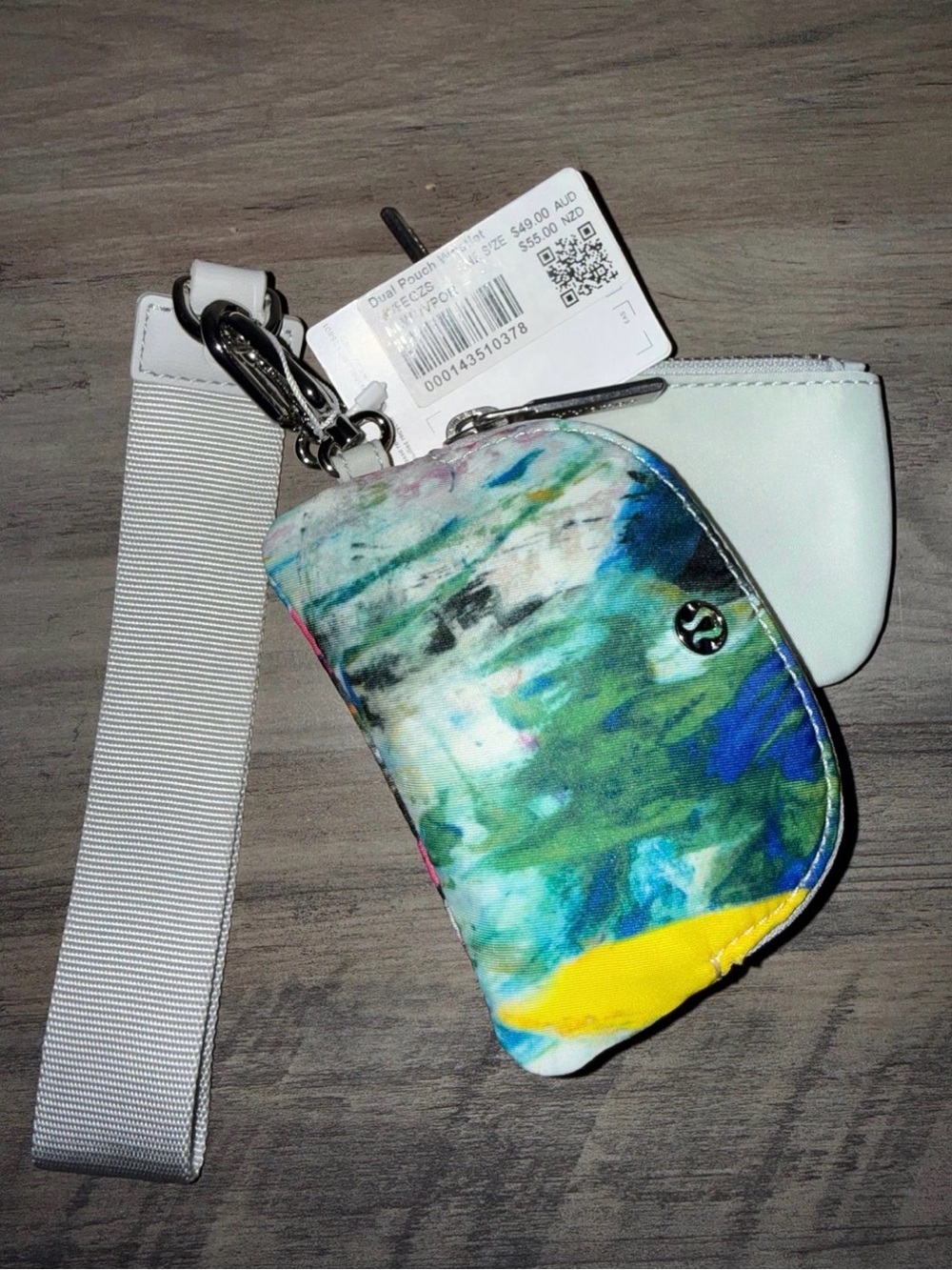 lululemon athletica Dual Pouch Wristlet No Limits White Multi/Vapor
